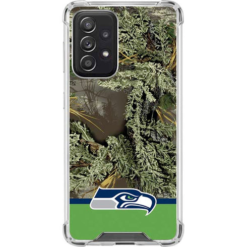 NFL Realtree Camo Seattle Seahawks Galaxy A52 5G Clear Case